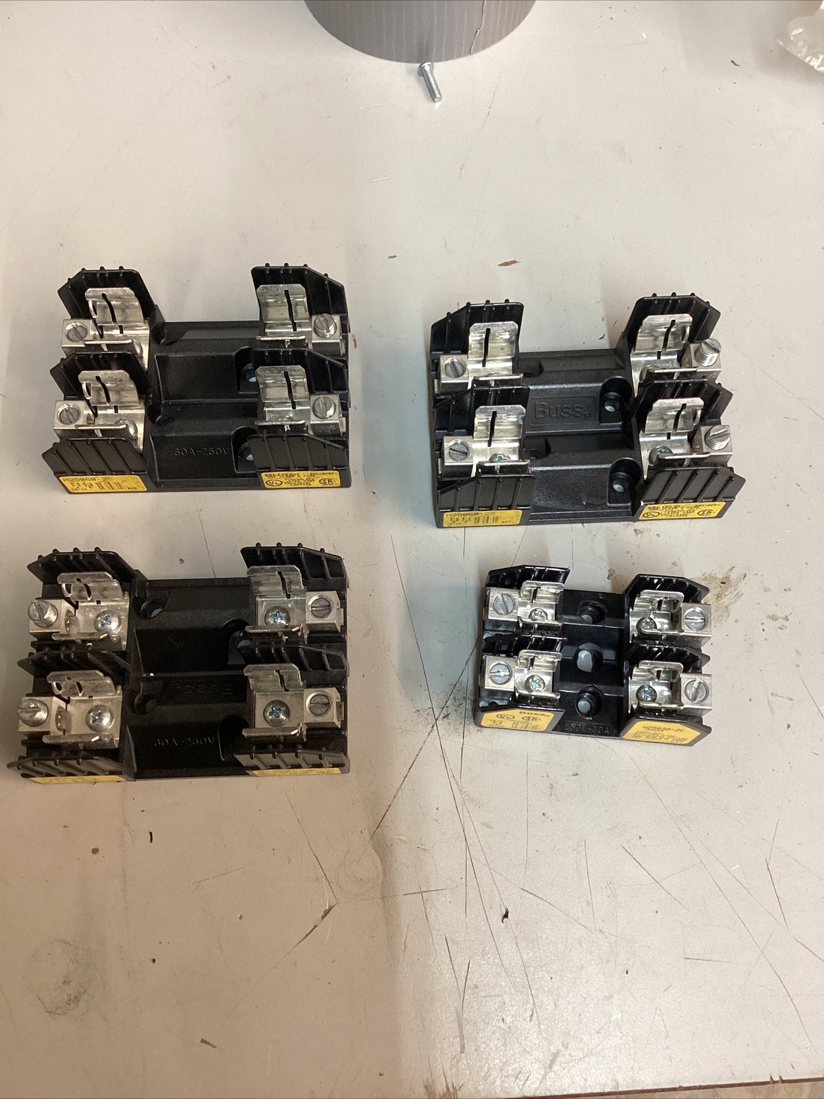 4 BUSSMANN H25060-2C Fuse Block 60A 250V With Various Mounting Types