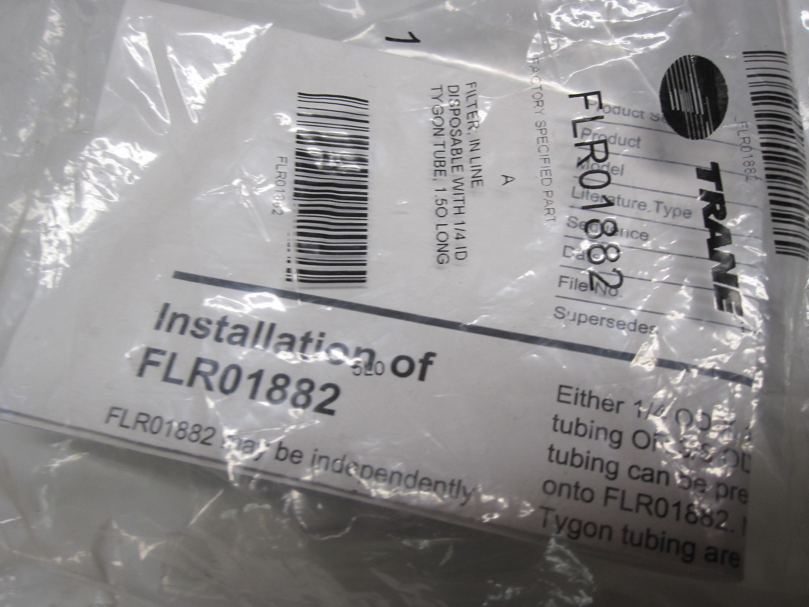 TRANE FLR01882 In-line Filter