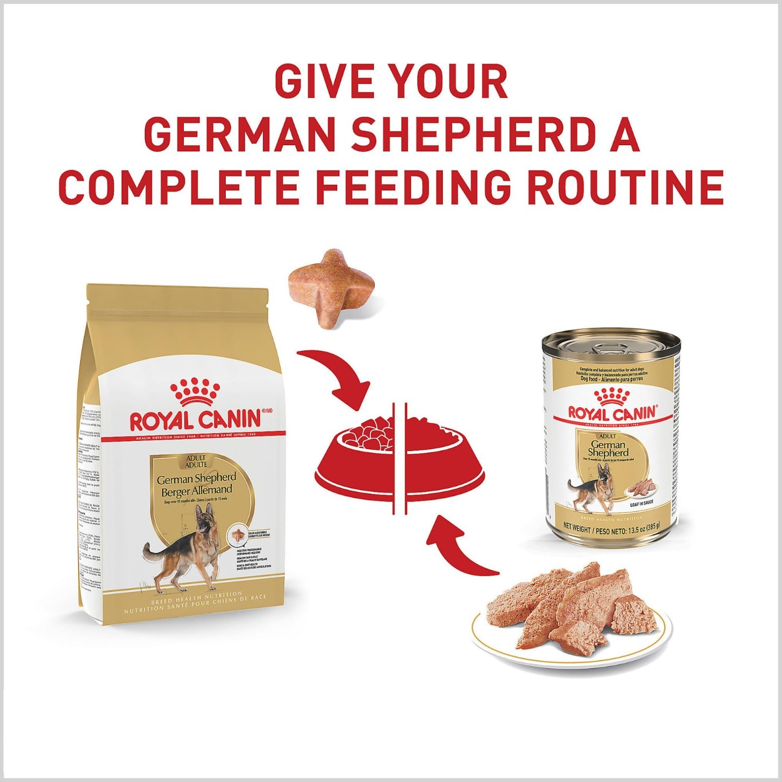 Royal Canin Breed Health Nutrition German Shepherd Adult Dry Dog Food, 30 lb Bag