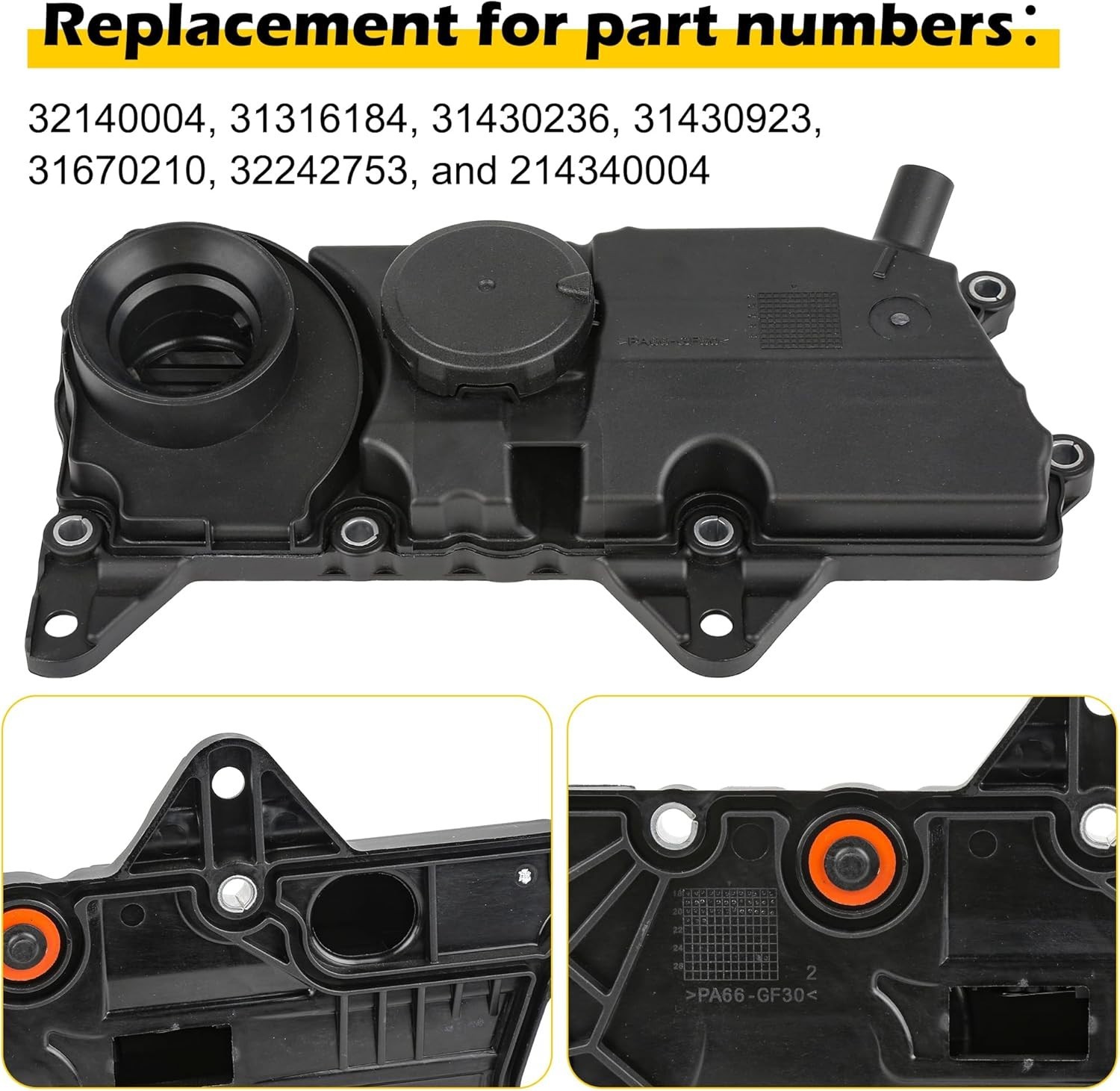 PCV Valve Oil Trap 2.0L Compatible with Volvo XC90 XC60 S60 S80 S90 V60 V90 X…