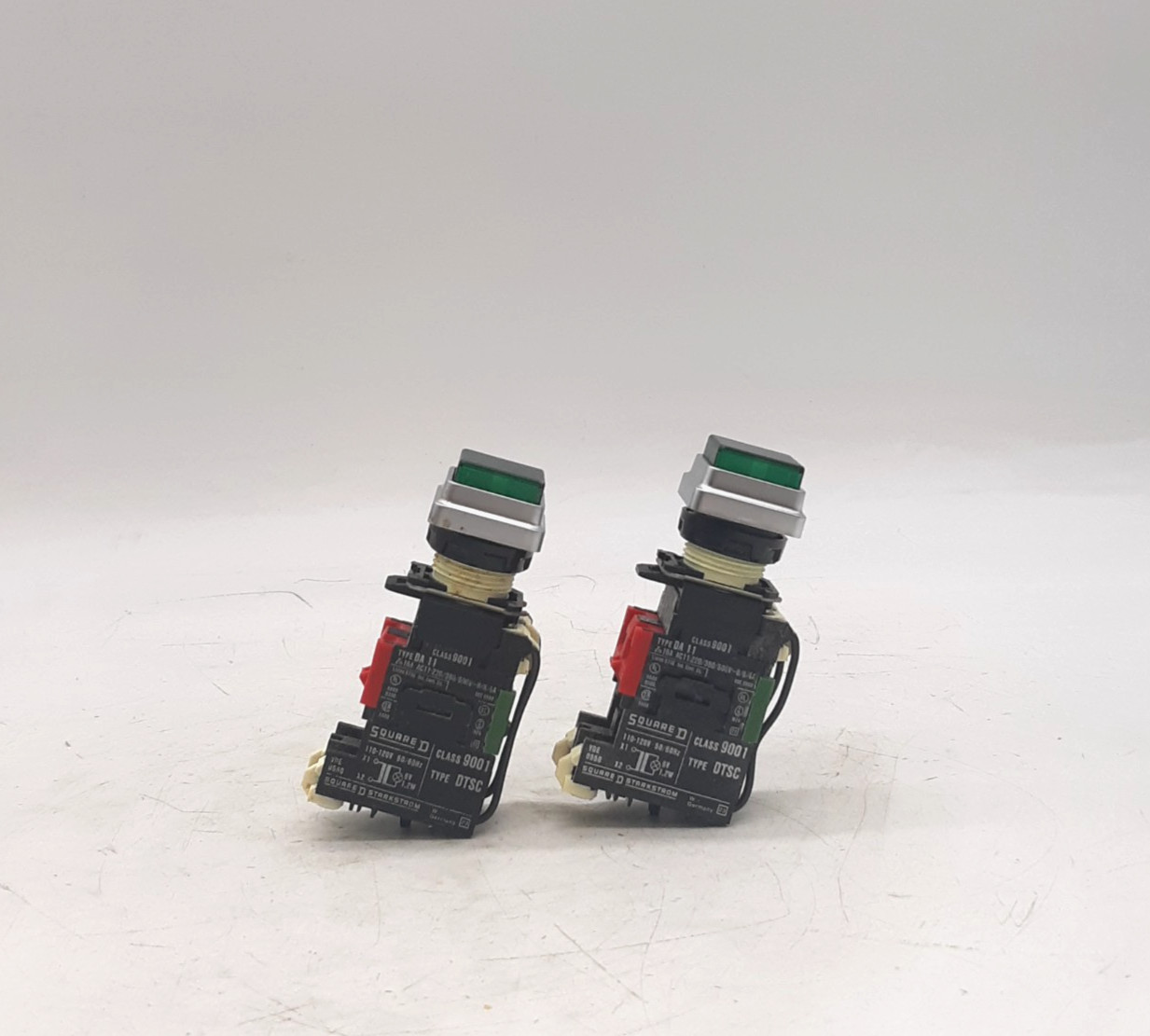 Square D 9001-DTSC w/ 9001-DA11 Pilot Light Assembly – Lot of 2