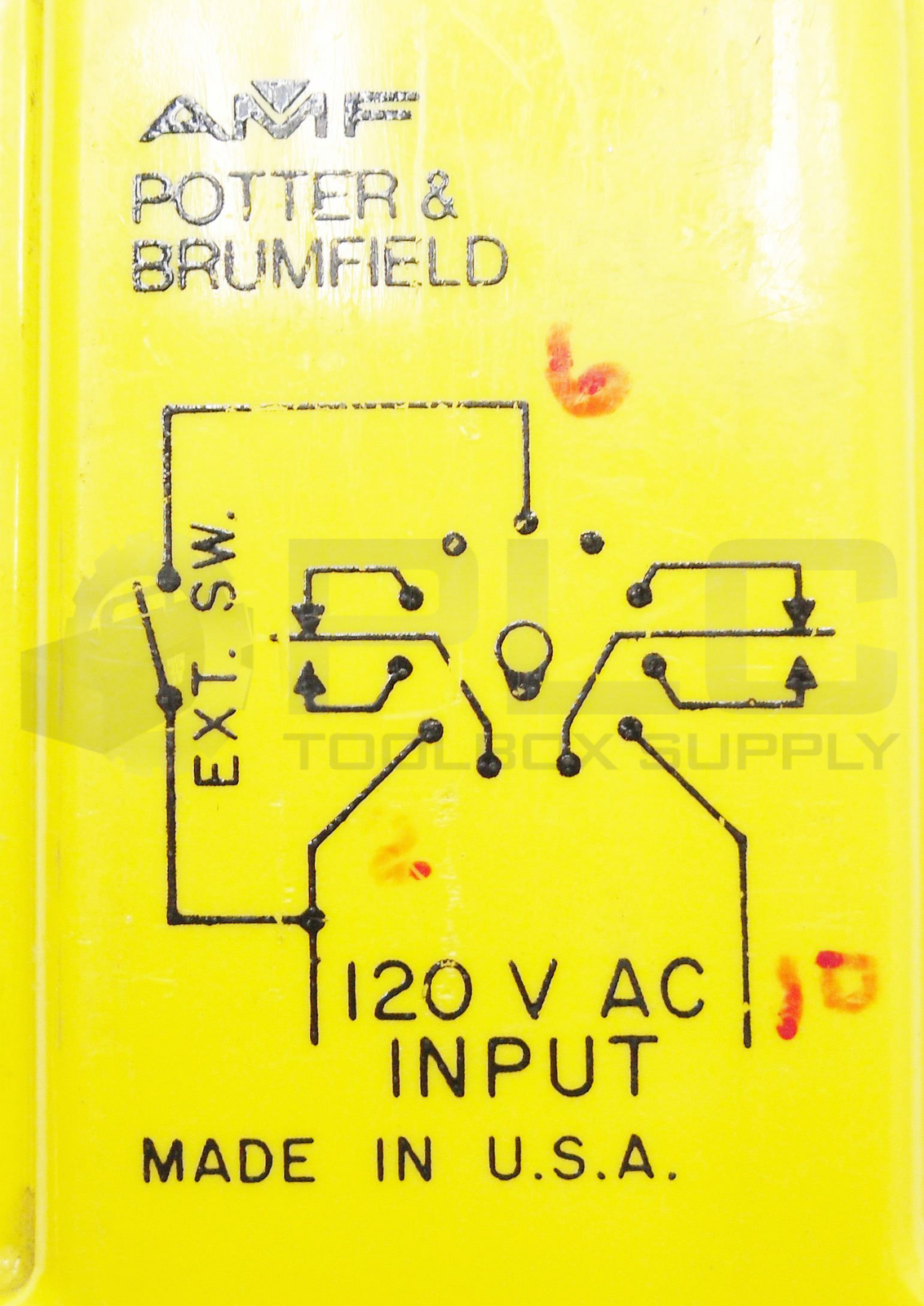 AMF POTTER & BRUMFIELD CGB-38-78005M TIME DELAY RELAY .5-5 MIN 10A 120V