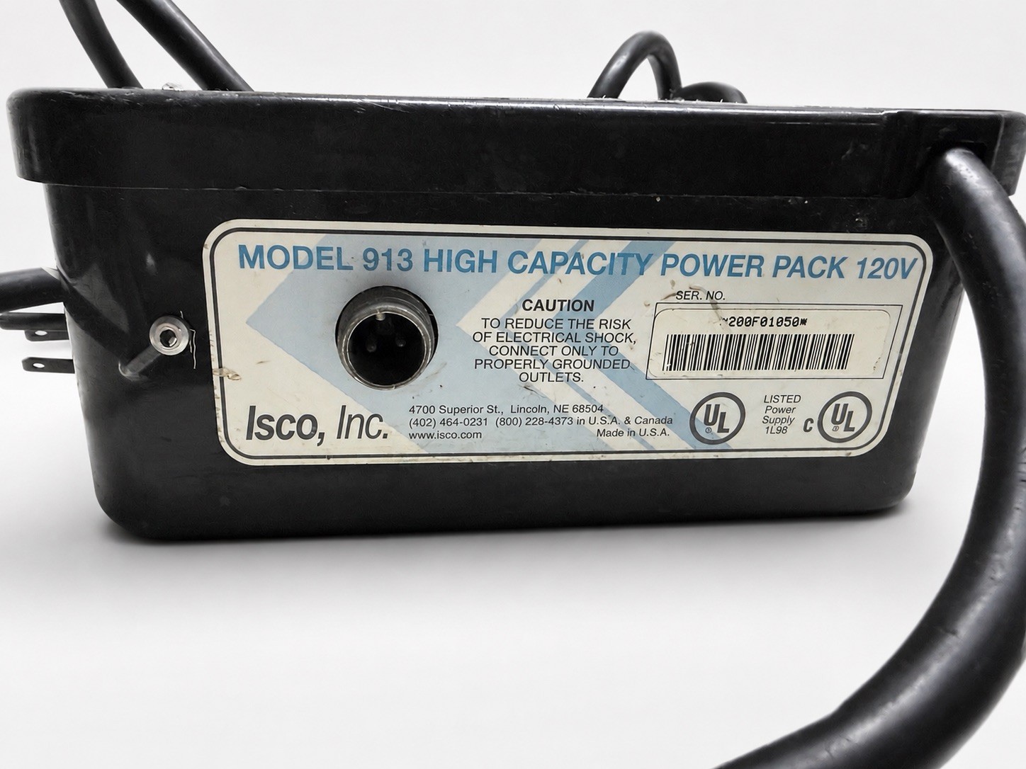 ISCO Model 913 High Capacity Power Pack 120V Teledyne ISCO — Tested 12.7V Output