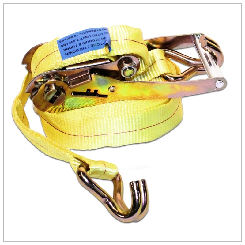 2 pack – 2″ x 27′ ft Tie Down Ratchet Strap Finger Wire J Hook Trailer Cargo
