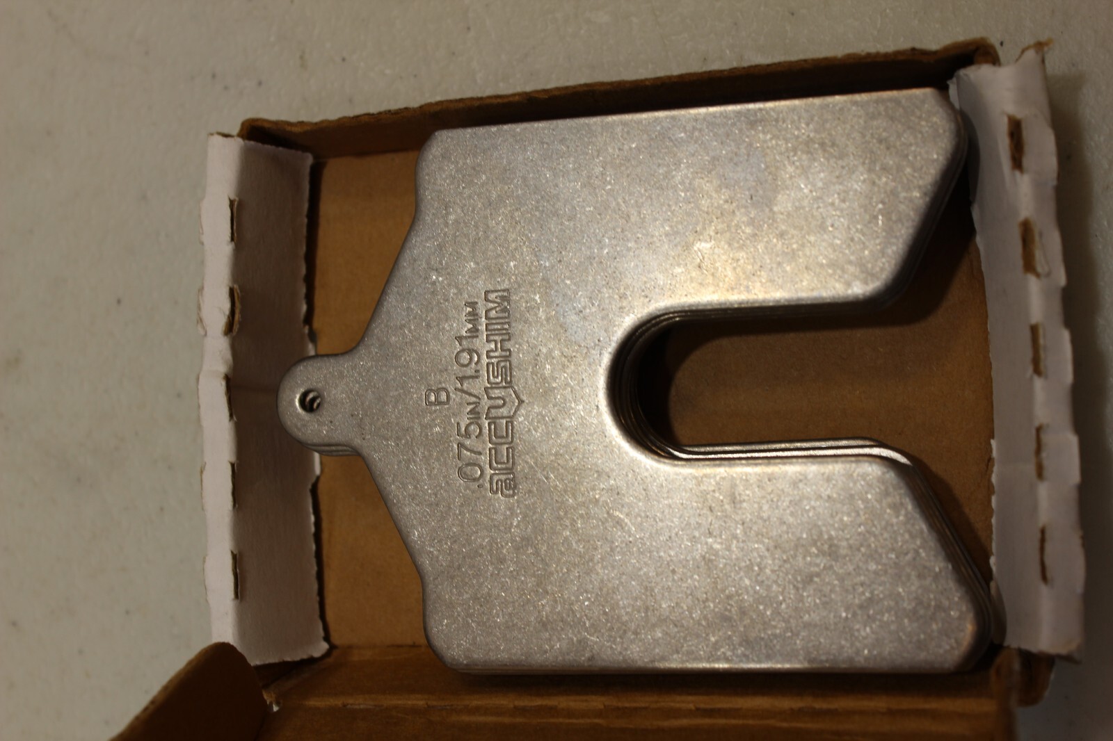 Accushim Size B .075 slotted shims pack of 10