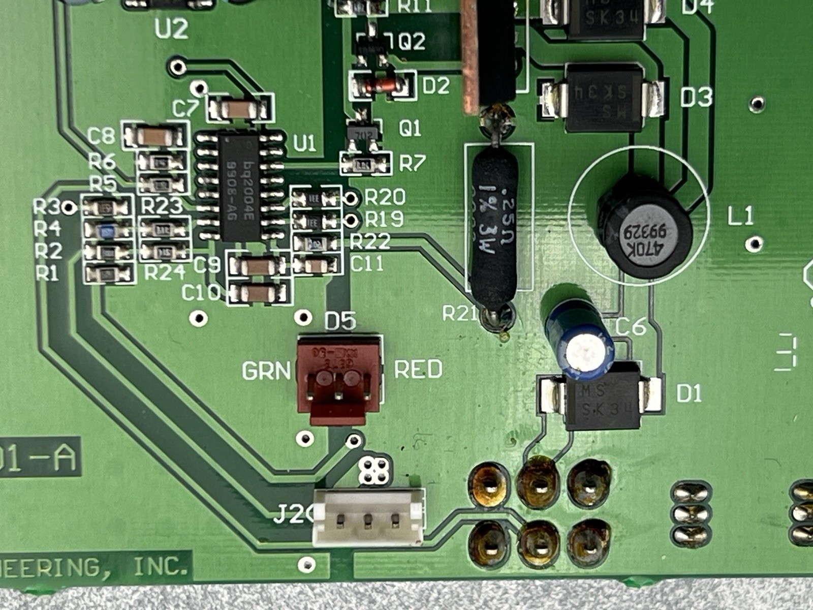 COMMAND RADIO FAST CHARGER BC-1 171E401-A CIRCUIT BOARD ZIONSVILLE BACK SWITCH