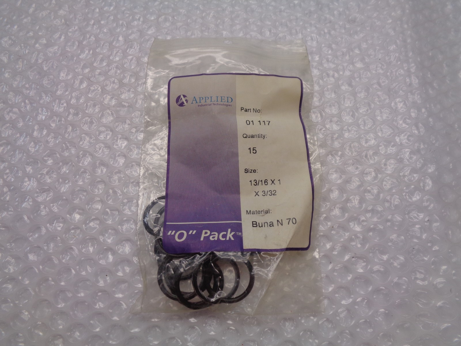 APPLIED INDUSTRIAL TECHNOLOGIES 01 117 O-RING QTY OF 15 NSMP