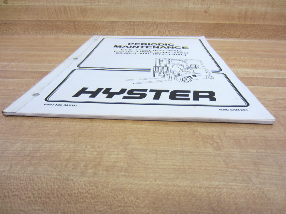 Hyster 897001 Maintenance Manual 1993 E25-35XL E/J40-60XL