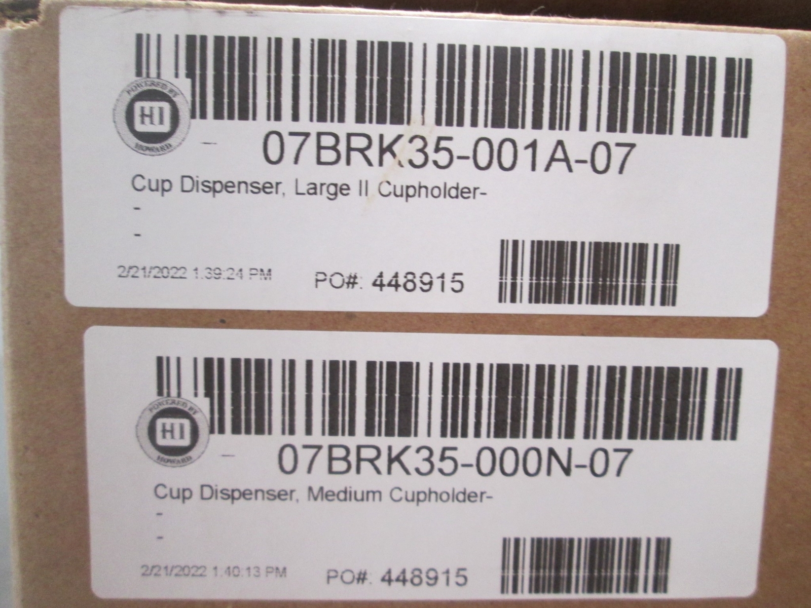 Howard, Medical Cup Holder Kit, Cup Dispenser, Large II and Medium,New, Lot of 4
