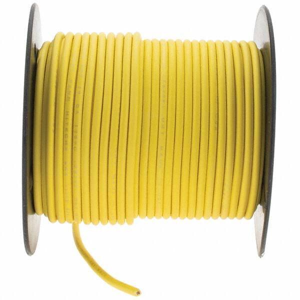 EastPenn 23419 18 AWG, 100′ OAL, Hook Up Wire Yellow Polyethylene Jacket