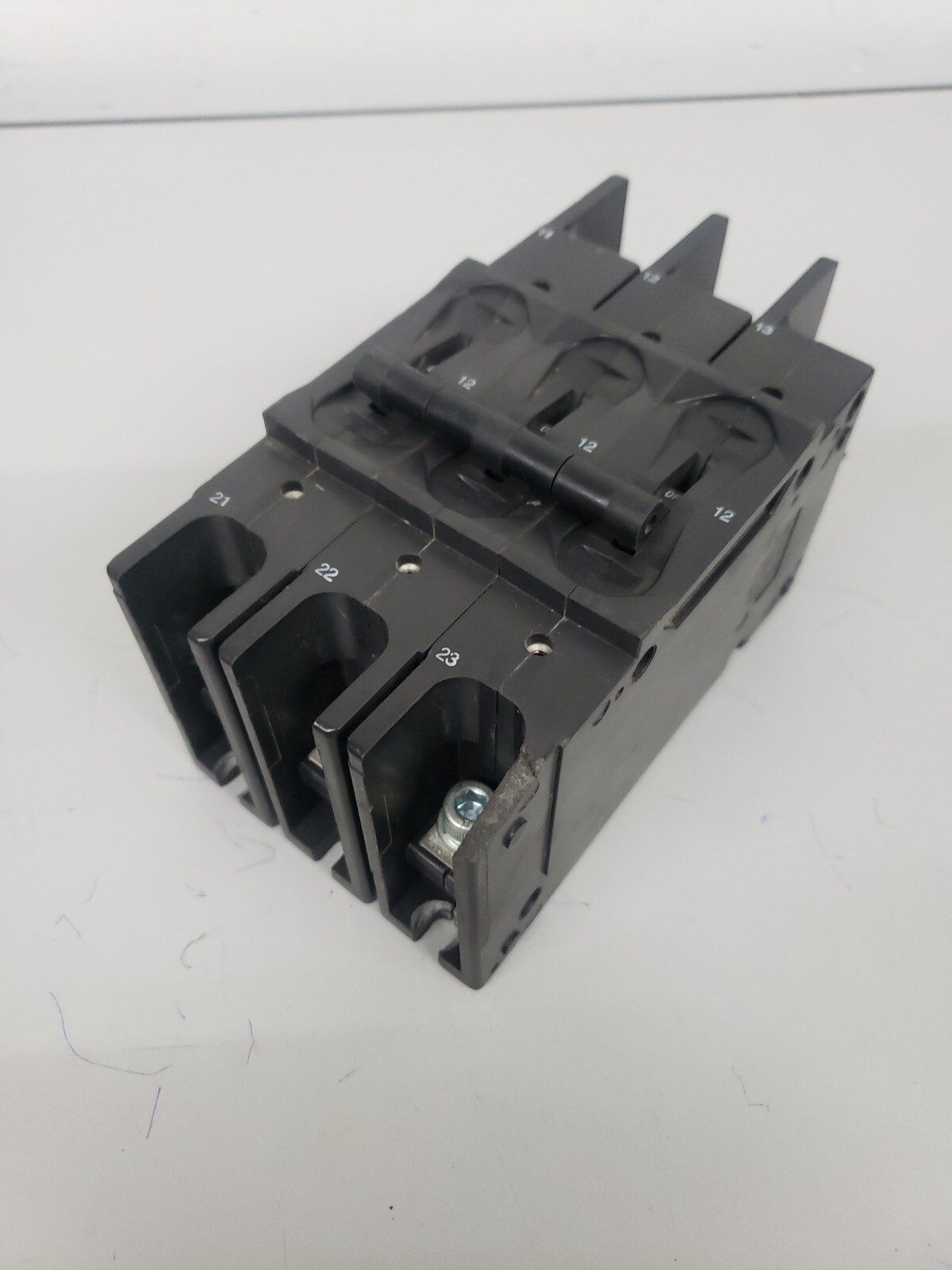 1- AIRPAX HH83XB428-B CIRCUIT BREAKER 12 Amps 3 Poles, USED~ OBSOLETE BREAKER !!