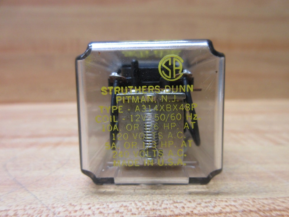 Struthers Dunn A314XBX48P-12V Relay A314XBX48P-12