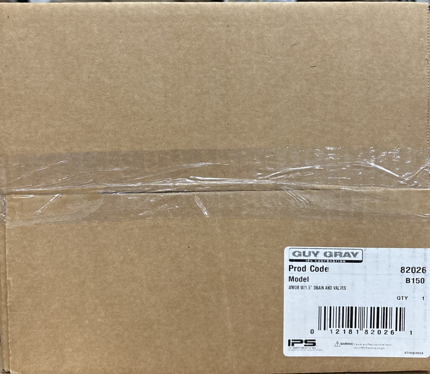 Guy Gray 82026 Washing Machine Outlet Box Galvanized 1/2″ Mip