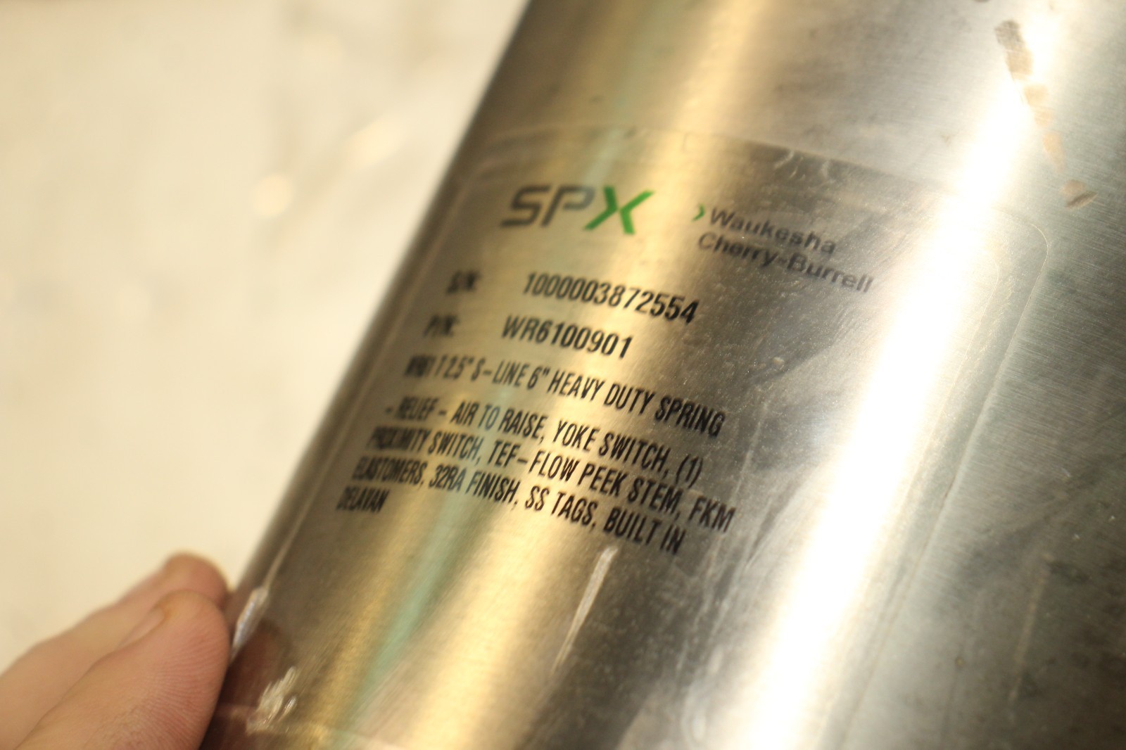 SPX Waukesha Cherry Burrell W61 T 2.5″ S-Line 6″ Spring Relief Valve WR6100901