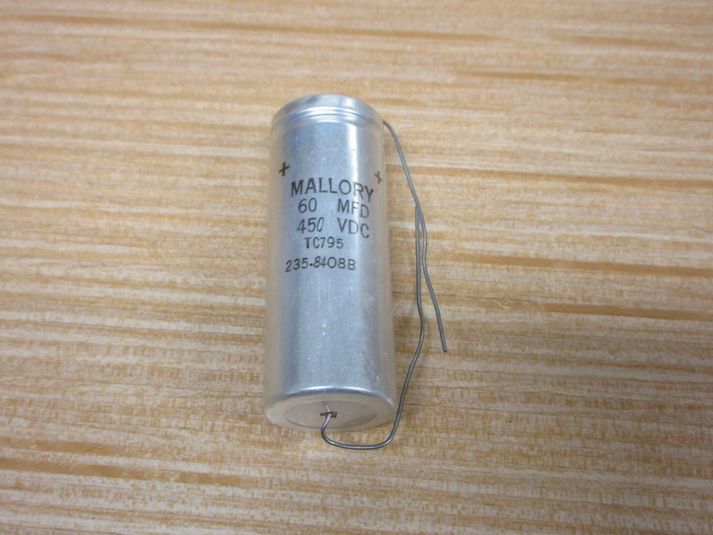 Mallory TC795 Cornell Dubilier Capacitor 60 MFD 450VDC