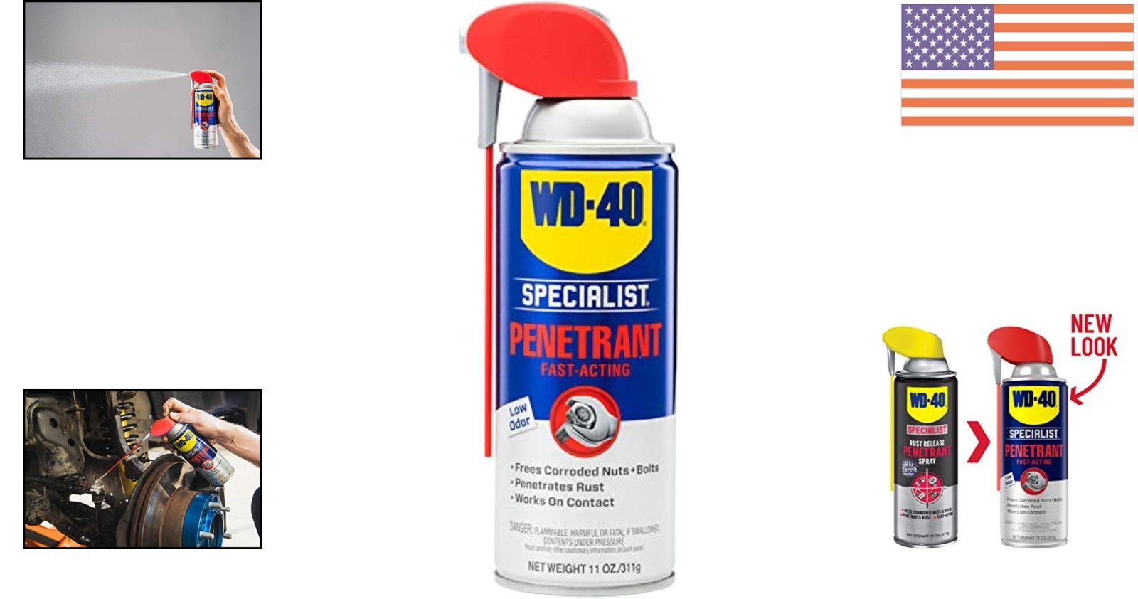 Reliable 11 Oz Penetrant Spray with Smart Straw – Safe for Rusted Nuts and Bolts
