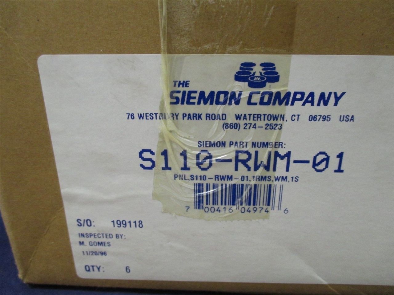 The Siemon Company S110-RWM-01 Rack Mount Cable Manager