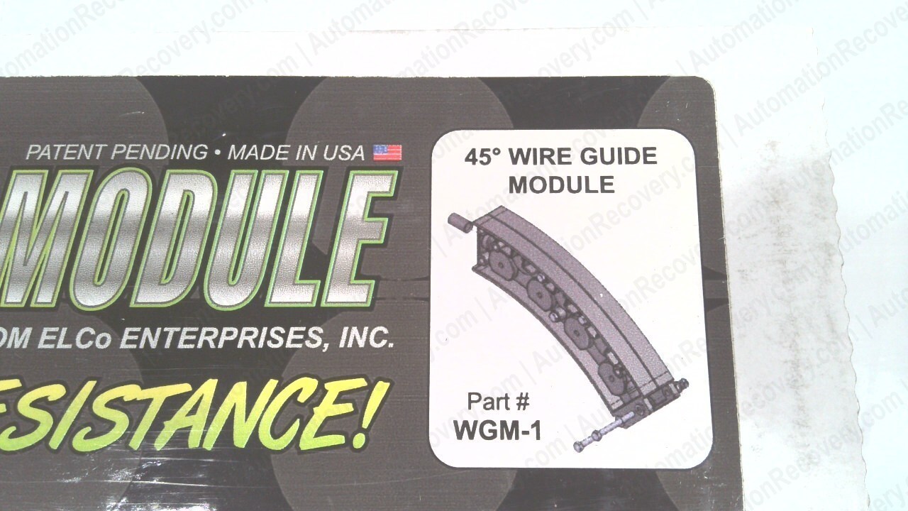 WIRE WIZARD WGM-1, GUIDE MODULE, 45 DEGREES, 2 INTERMEDIATE FASTENERS, N #329330