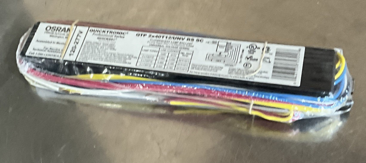 New Osram QTP2x40T12/UNV/RS/SC Electronic Ballast 120-277v