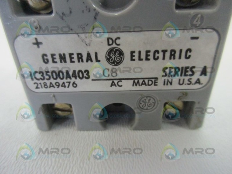 GENERAL ELECTRIC IC3500A403C8 CONTROL RECTIFIER UNMP