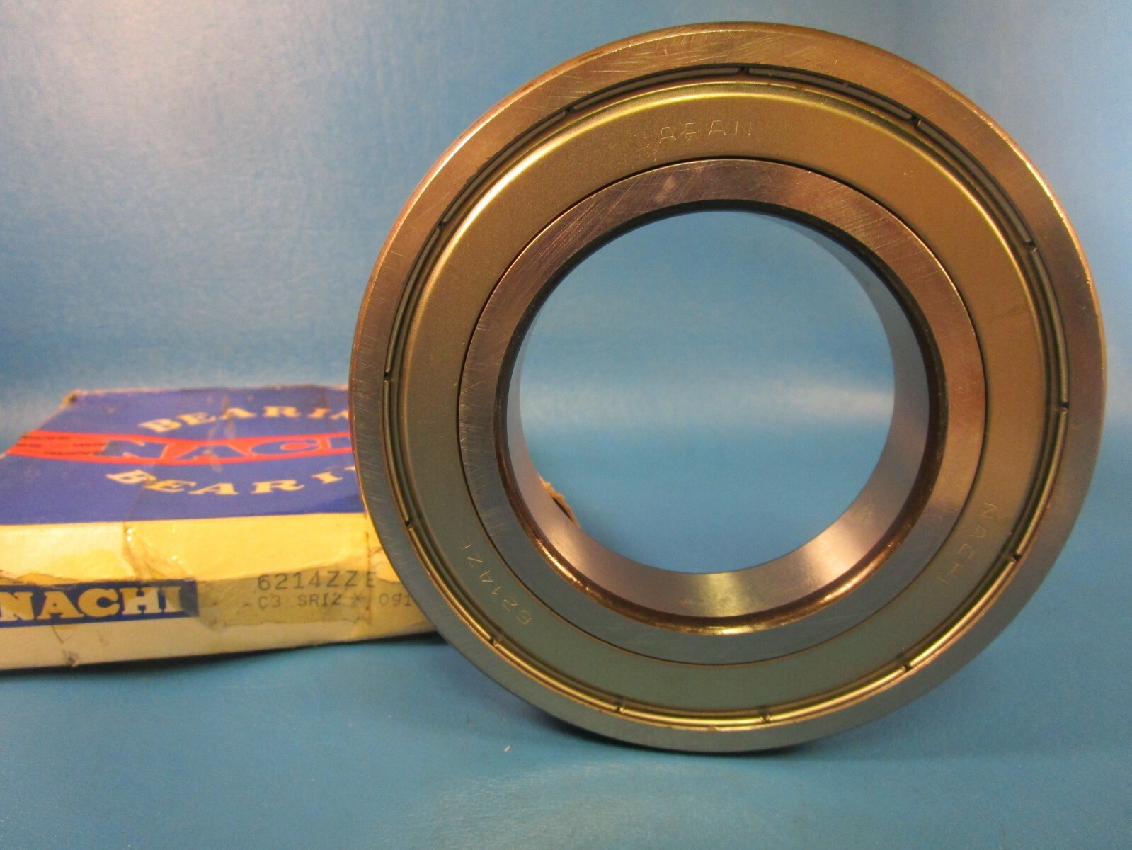 Nachi 6214ZZC3, 6214ZZEC3 Single Row Radial Ball Bearing, Double Shielded, Japan