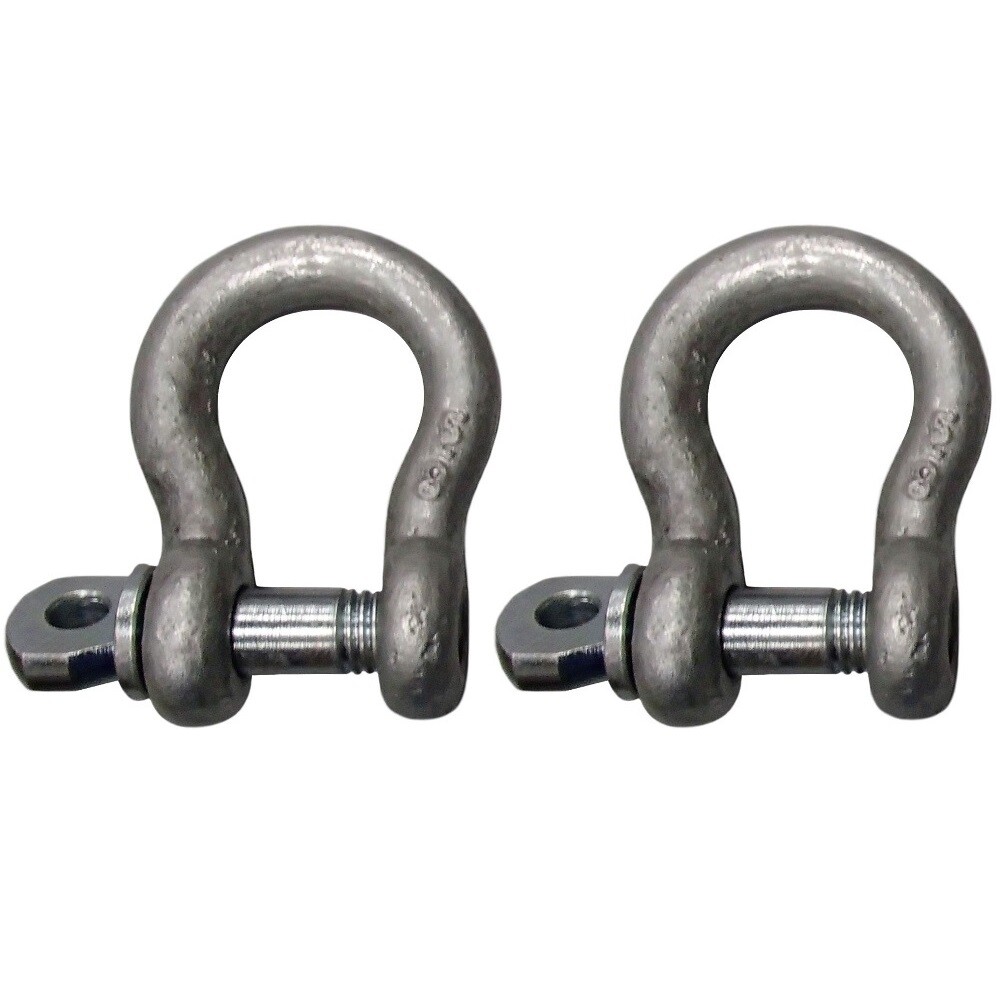 Two 3/4″ Screw Pin Shackles Clevis D Ring Anchor 3.25 TON Lifting Ring Excavator