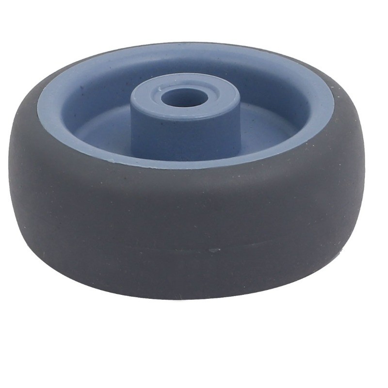 2-inch Diameter TPR Wheel 8mm Bore Trolley Caster Pulley Roller 4pcs