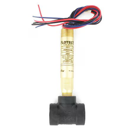 Dwyer Instruments V6epb-B-D-2-Mi Mini-Size Flow Switch, Brass Upper And Lower
