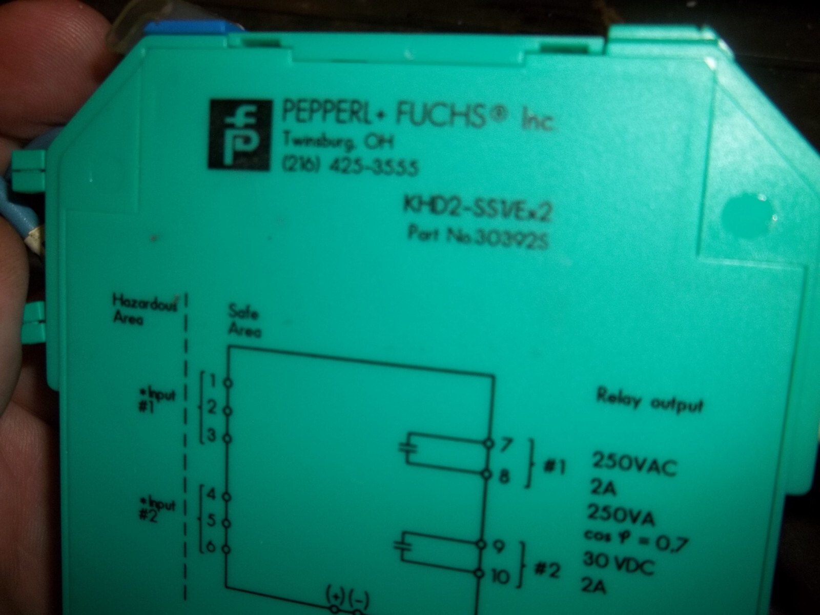 PEPPERL+FUCHS 30392S KHD2-SS1/EX2 ISOLATED SWITCH AMPLIFIER (WL131)