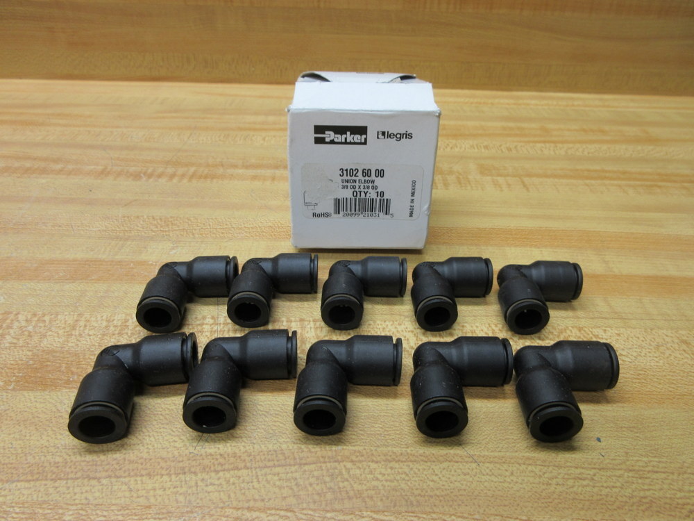 Parker 31026000 Legris Union Elbow (Pack of 10)