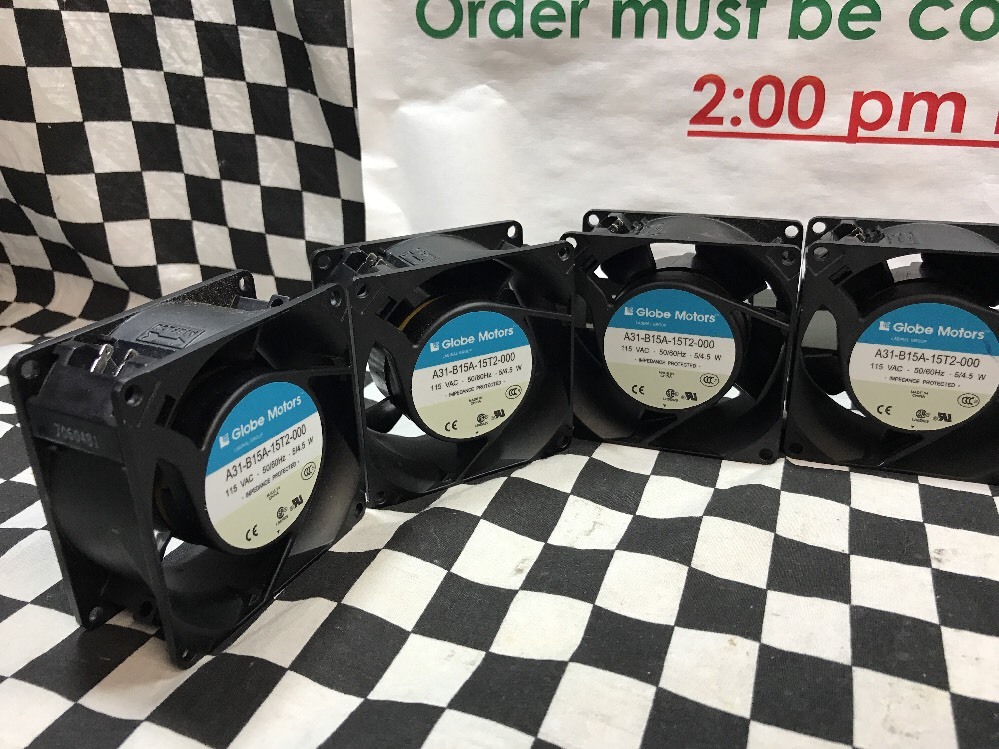 Globe Motors fan AC 115V, 80x80x38mm, A31-B15A-15T2-000, LOT OF 7, shipsameday