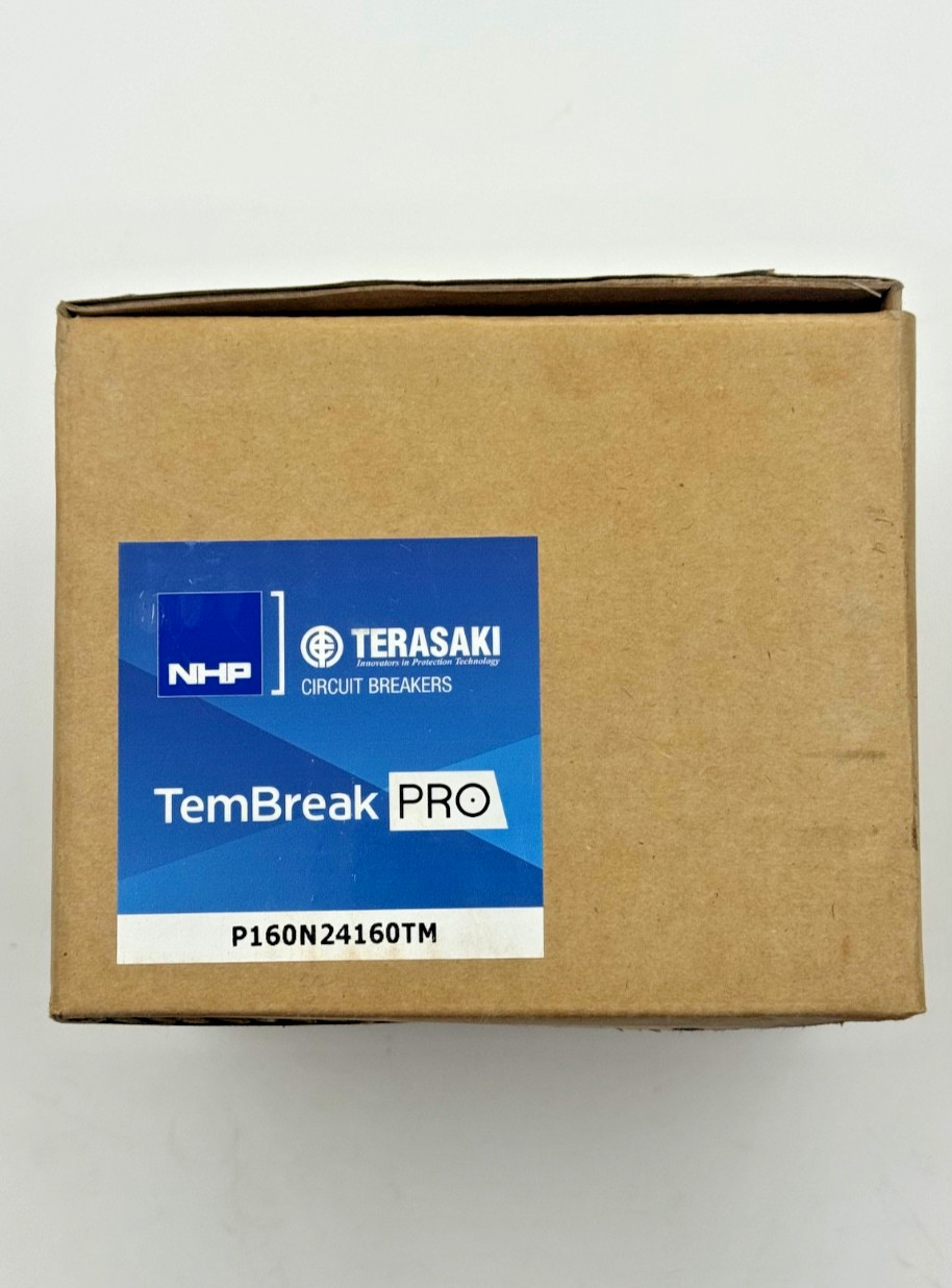 MCCB 160A 4P P160N24160TM TERASAKI 50KA 50/60HZ TEMBREAK THERMAL TRIP NEW