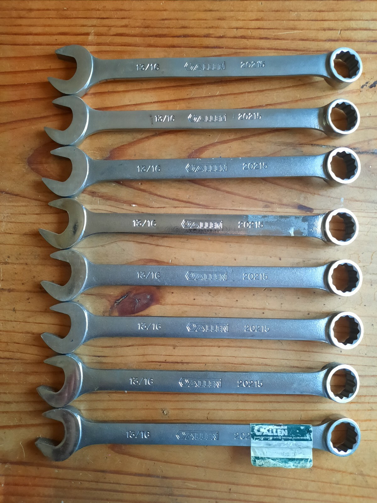 13/16 Allen USA 20215, 12-point Combination Open/Box End Wrenches (2 styles)