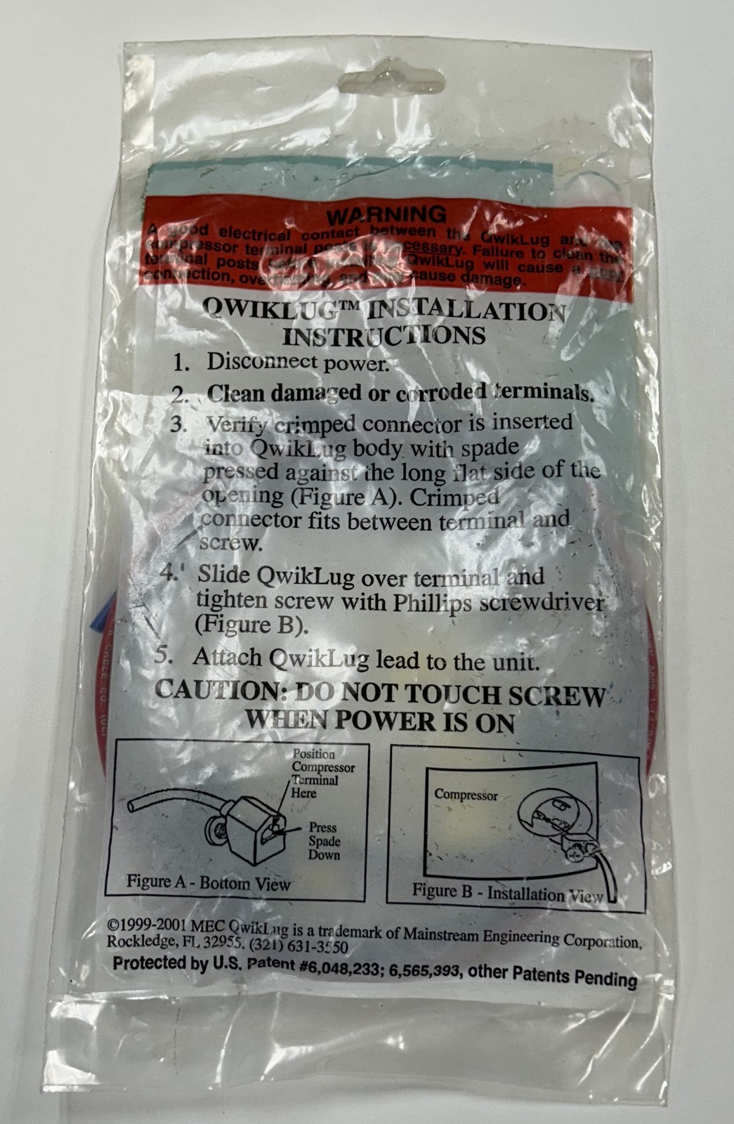 QwikLug QT2812 Compressor Terminal Repair Kit 12 AWG Leads