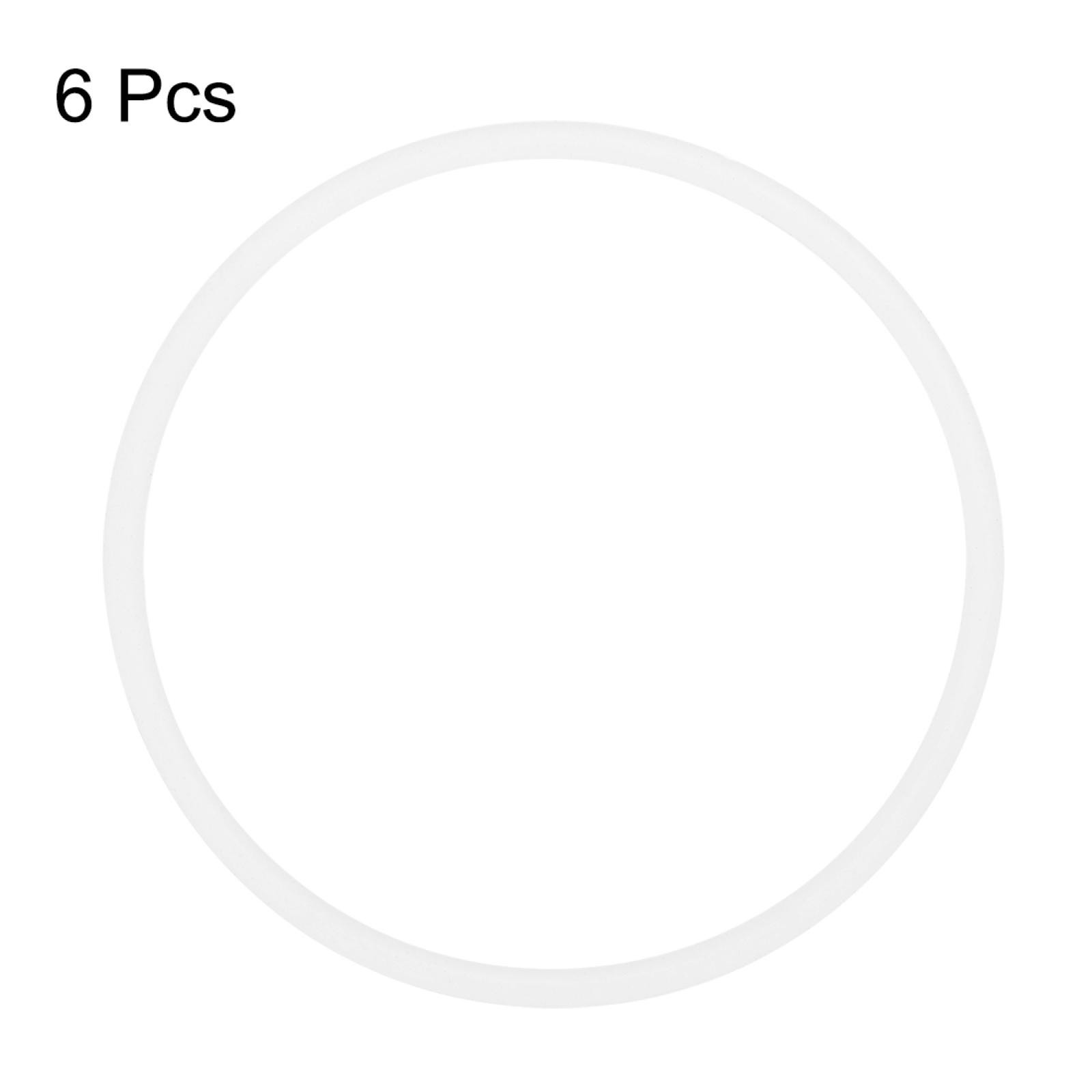 41x45x2mm Oil Gas Seal Tap Washer Gasket Sealing Rings Clear White 6 pc