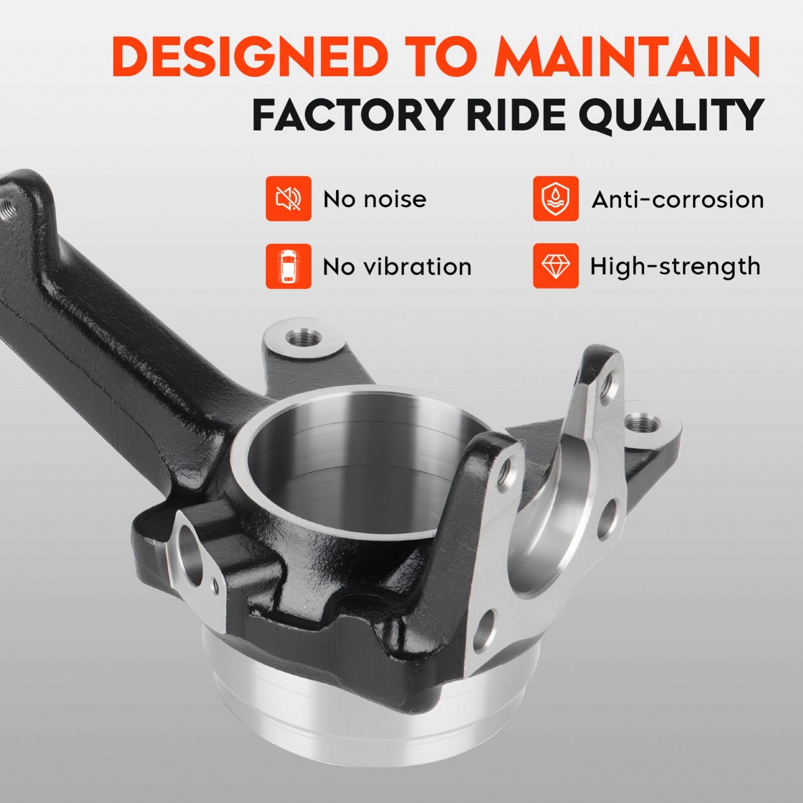 698-151 Front Left/Driver Side Steering Knuckle Spindle for 1996-2002 Toyota …