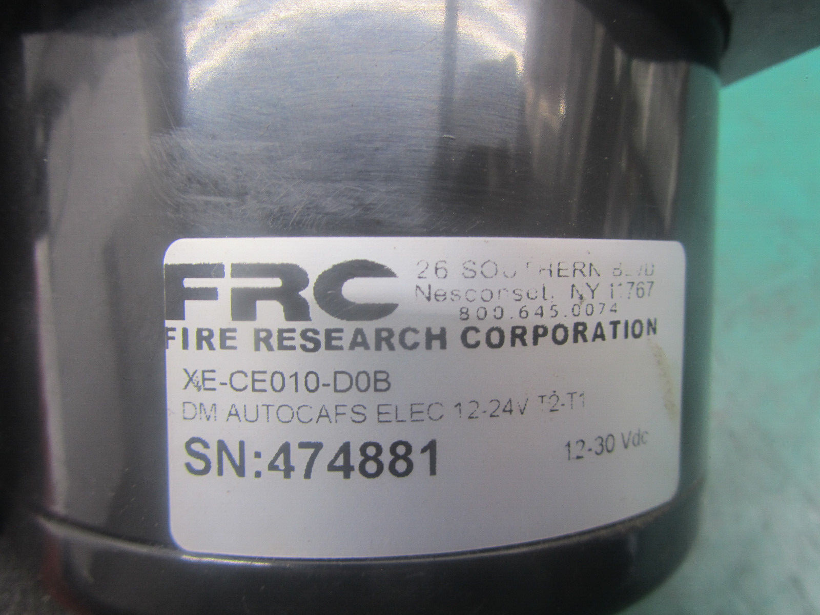 FIRE RESEARCH CENTER XE-CE010-D0B AIR PRESSURE & TEMPERATURE DISPLAY, AUTOCAFS