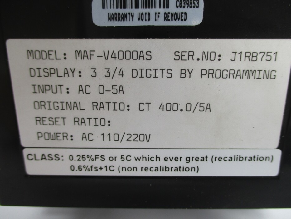 EXTECH INSTRUMENTS MAF-V4000AS NSNP