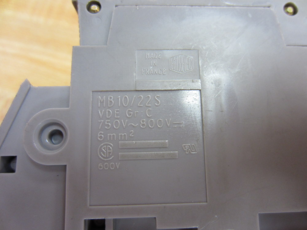 ABB Entrelec MB 10/22 S Terminal Block MB1022S 2-Pole