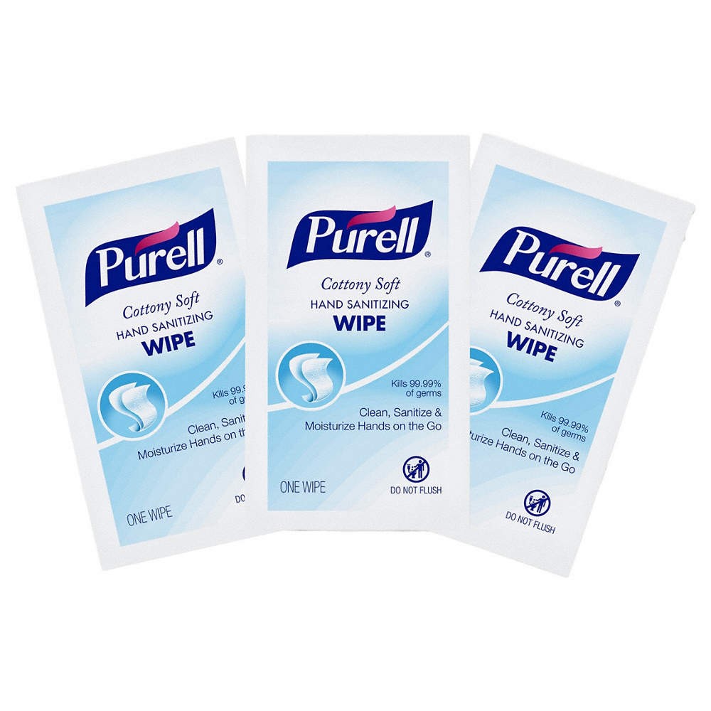 PURELL 9026-1M Sanitizer Wipes,Alcohol,7 inL,5 inW 5FYP6