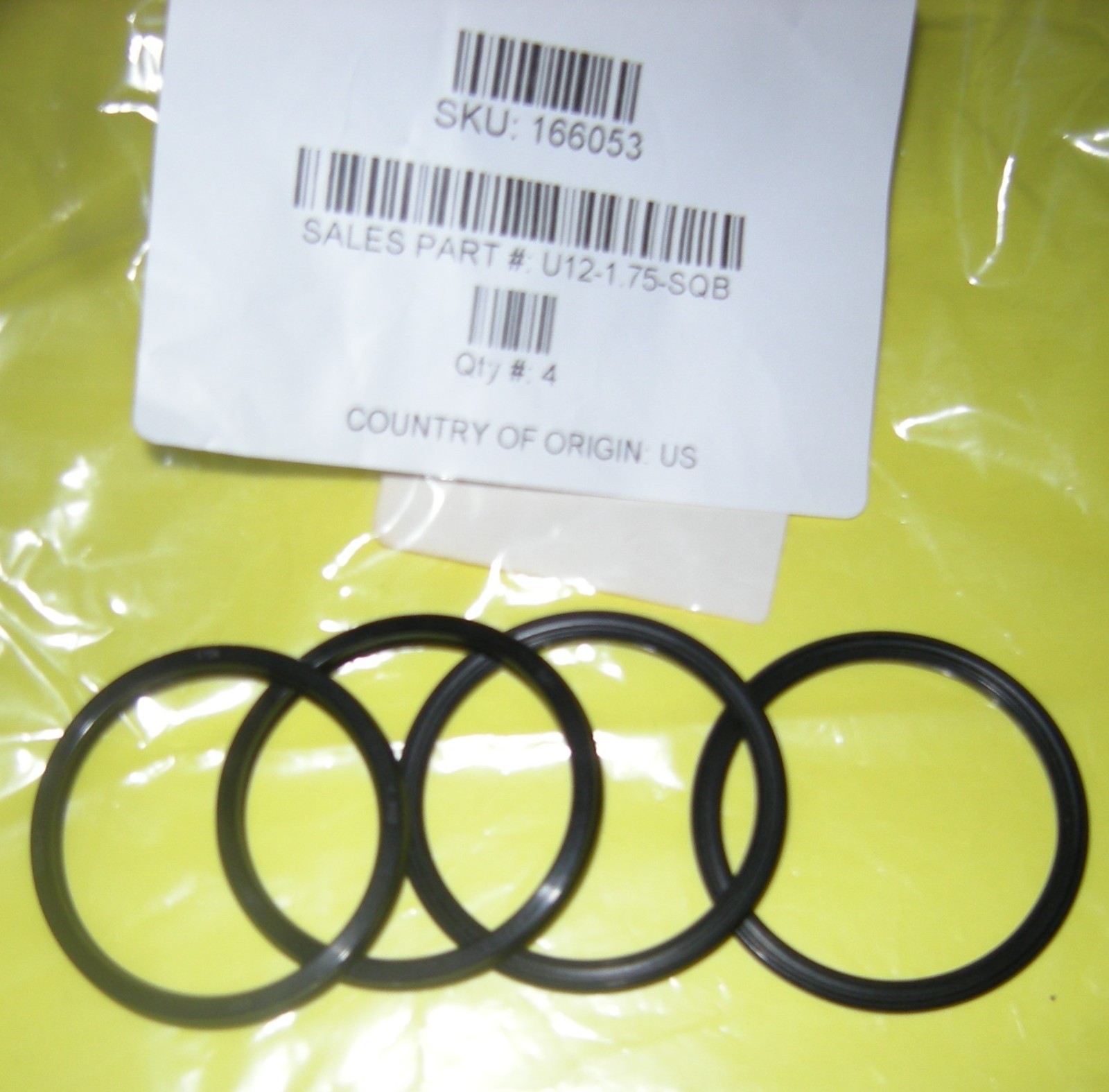 Hydraulic u-seal U12-1.750-SQB 1.50″ Hercules set of 4
