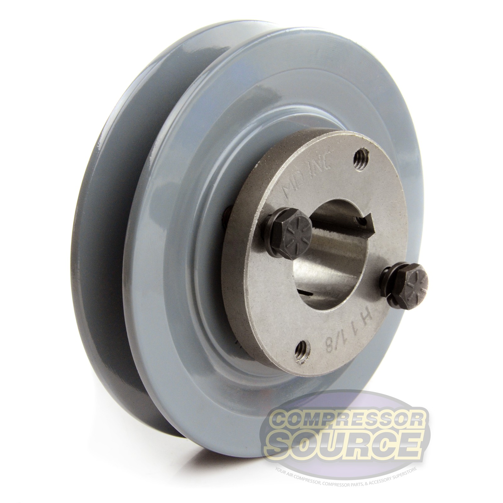Cast Iron 4.5″ Single Groove Pulley Belt A Section 4L with 1-1/8″ Sheave Bushing