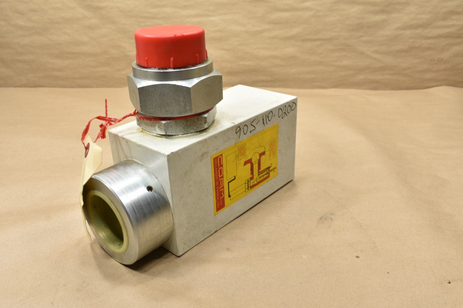 COAM RSG 90 Rupture Valve, 1065 l/min, Viscosity 300-20 Cst