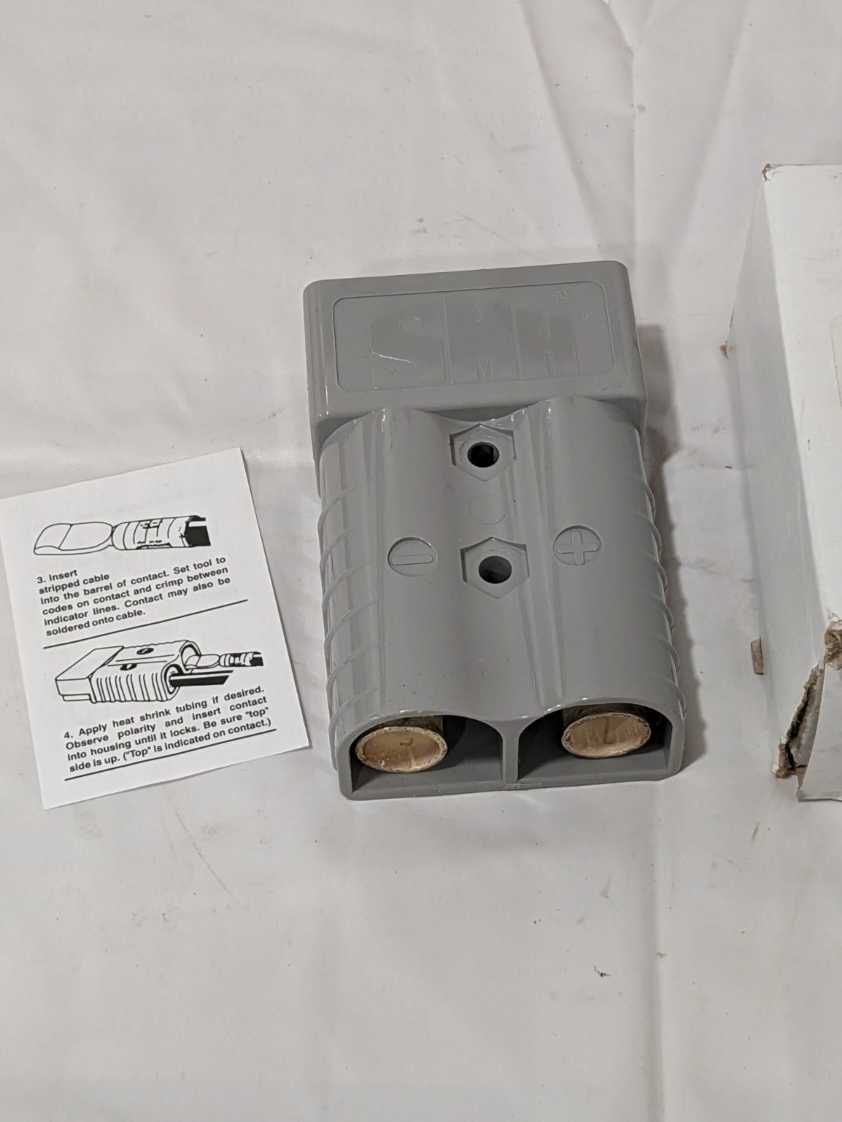 SMH Silver-Plated Copper Battery Connector 2/0 AWG, 600 V, 350 A 61491668