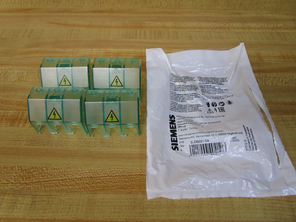 Siemens 3LD9221-0A Terminal Cover 3LD92210A (Pack of 4)
