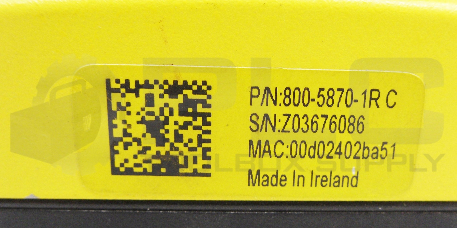 COGNEX 800-5870-1R C INDUSTRIAL VISION SYSTEM 825-059-1R C IS5110-00