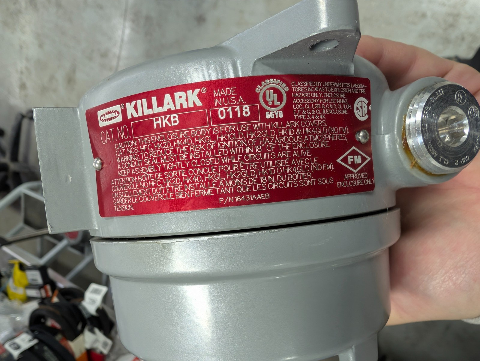 Burns D11 Temperature Switch Killark HFC 0118 Explosion Proof -30 to 400°C