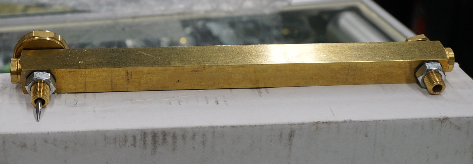 LDI INDUSTRIES G615-11-B-1 BRASS LIQUID THERMOMETER SIGHT INDICATOR GAGE 17388