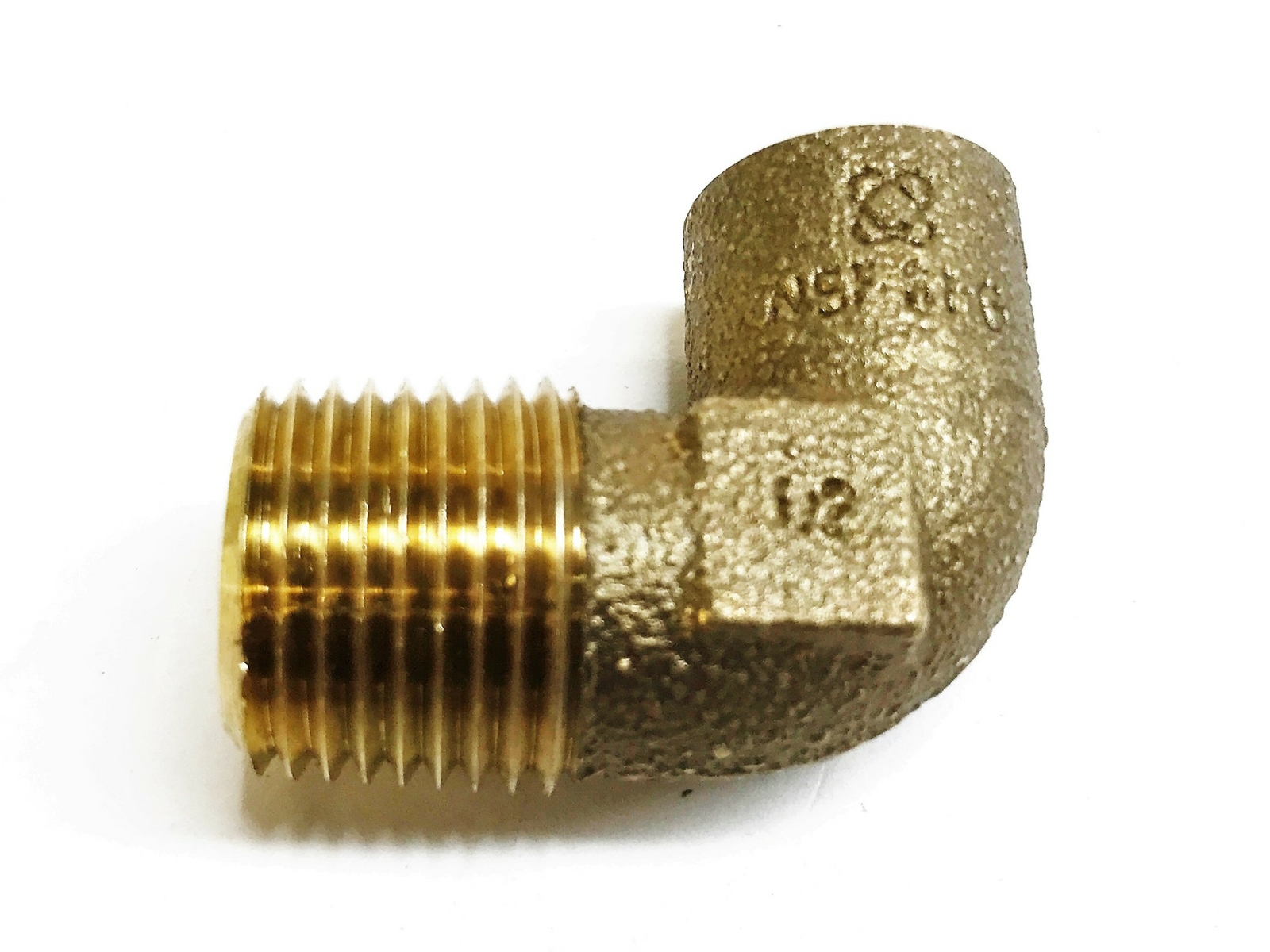 Unbranded 1/2″ Sweat x 1/2″ Male 90 Degree Bronze Elbow Coupling [Lot of 4] NOS