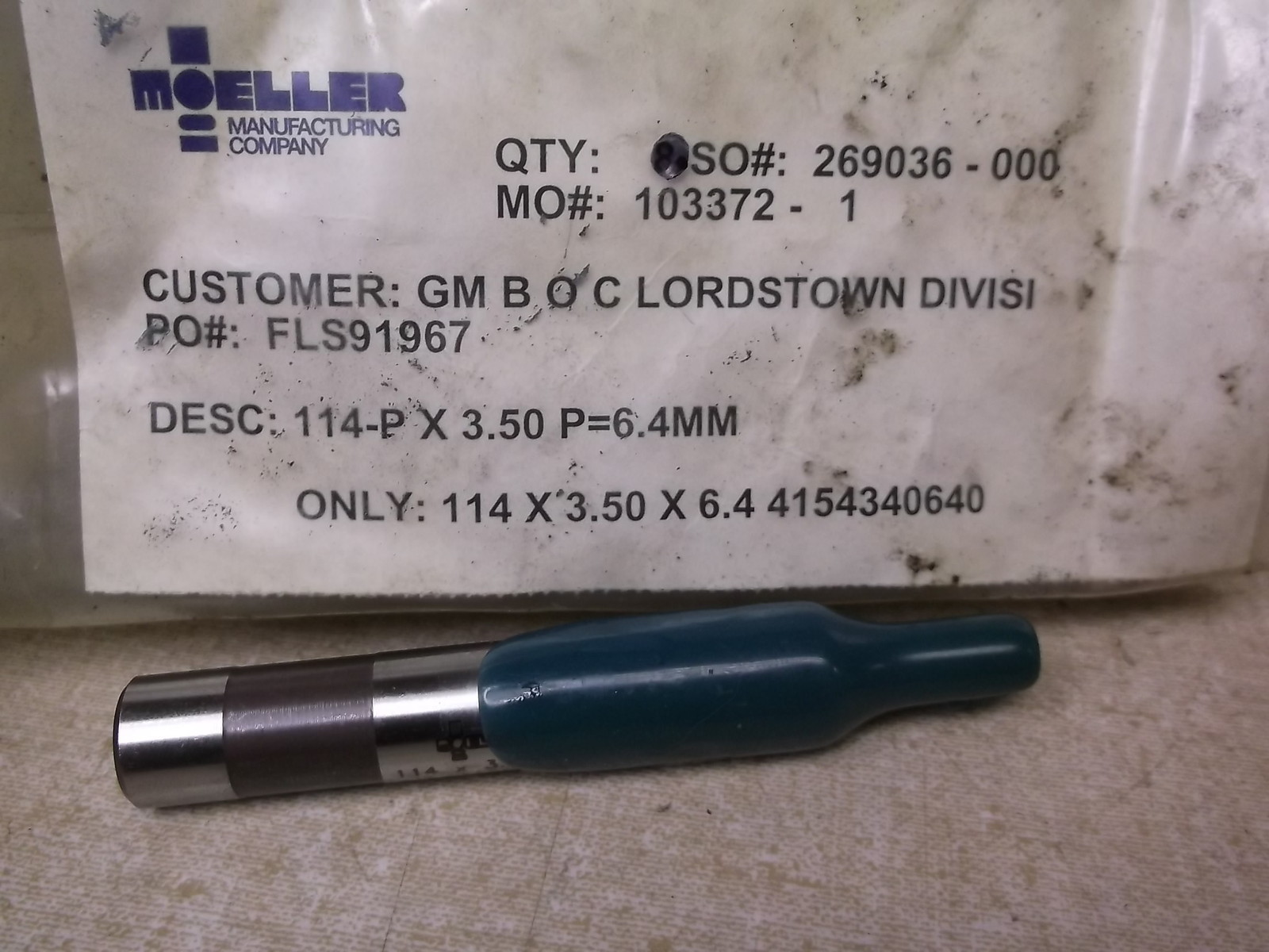 NEW Moeller FLS91967 Punch 103372-1 114-PX 3.50 P=64mm *FREE SHIPPING*